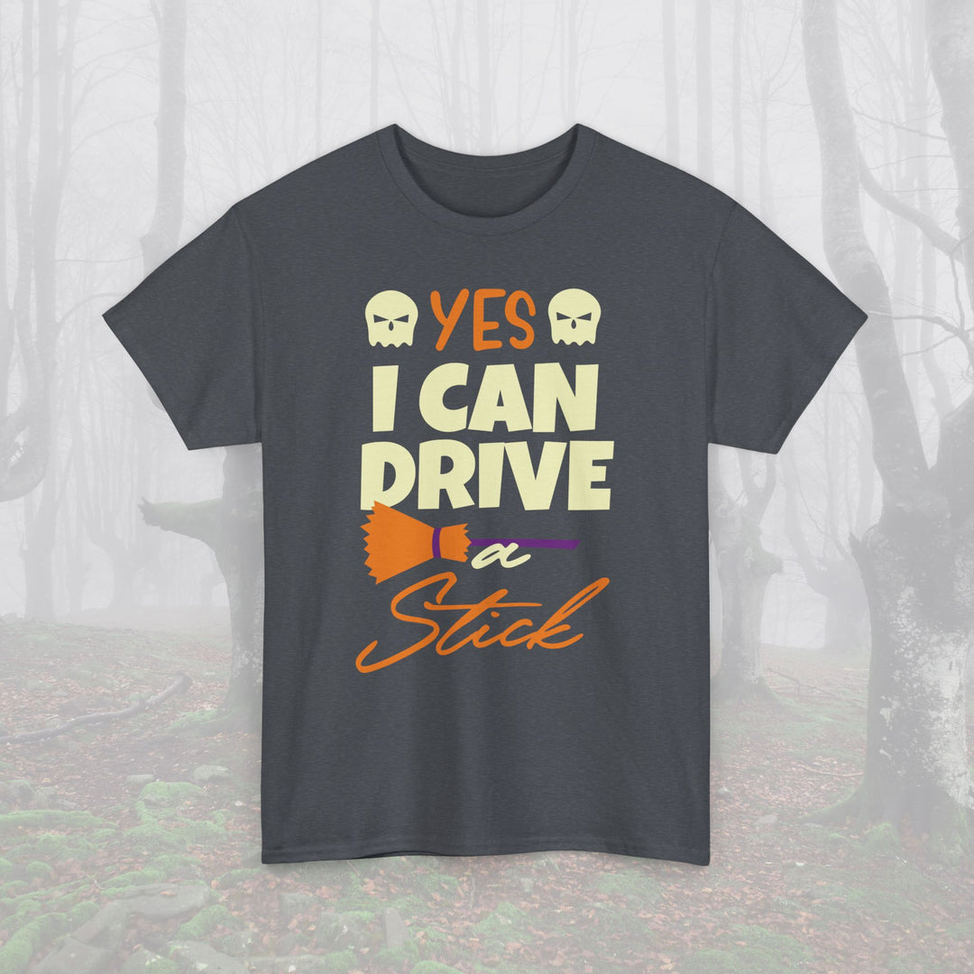 Yes I Can Drive a Stick Unisex Heavy Cotton Tee