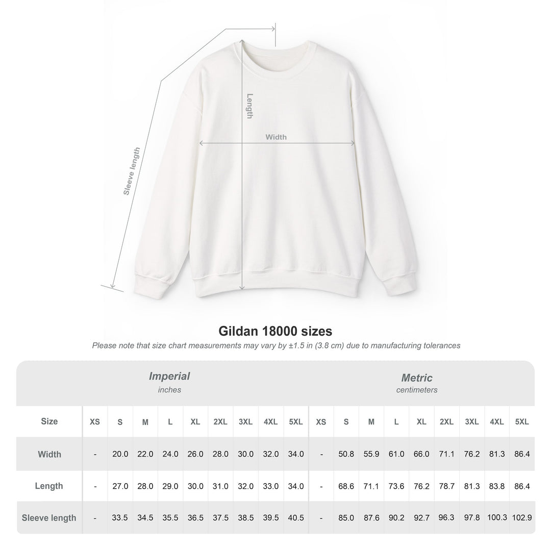 Always Cold Varsity Graphic Sweatshirt by Printify featuring a bold graphic design and comfortable fit in a casual style.