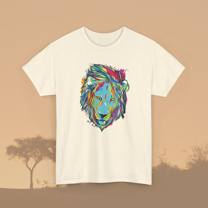 Color Splash Lion Graphic T-Shirt - Swag Stash