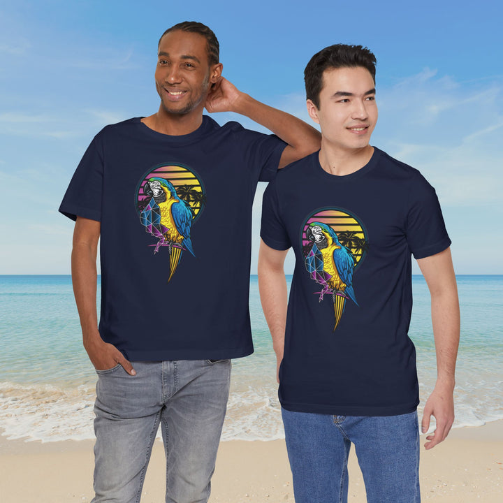 Tropical Parrot Vibes Unisex Jersey Short Sleeve Tee