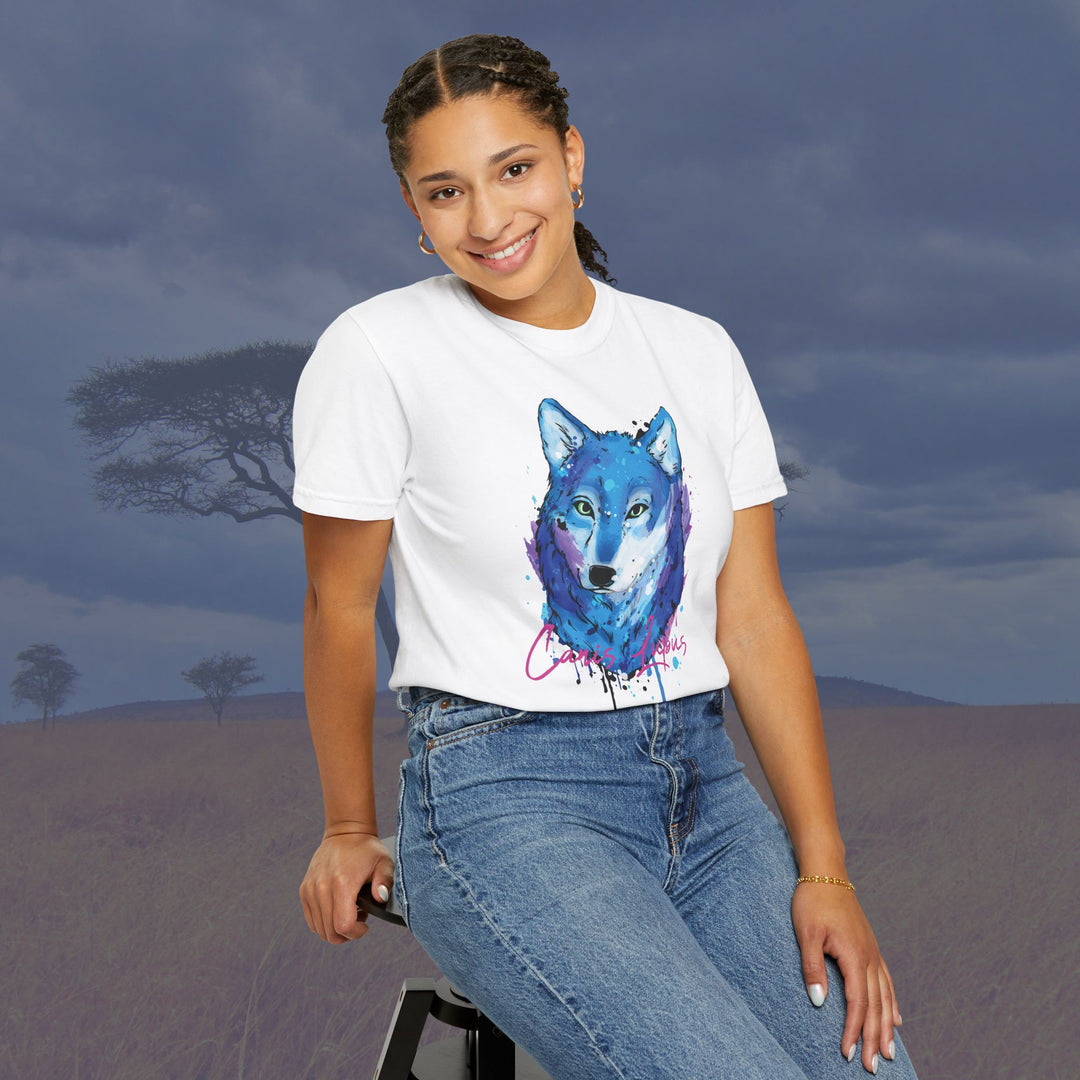 Canis Lupus Wolf Art Unisex Garment-Dyed T-Shirt