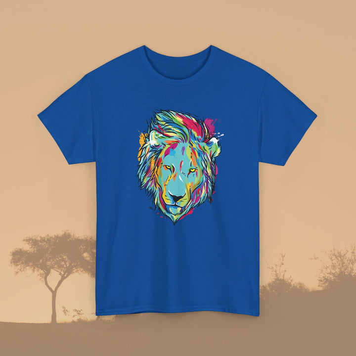 Color Splash Lion Graphic T-Shirt - Swag Stash