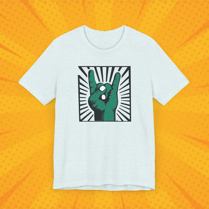 Green Hero Rock Hand Unisex Jersey Short Sleeve Tee