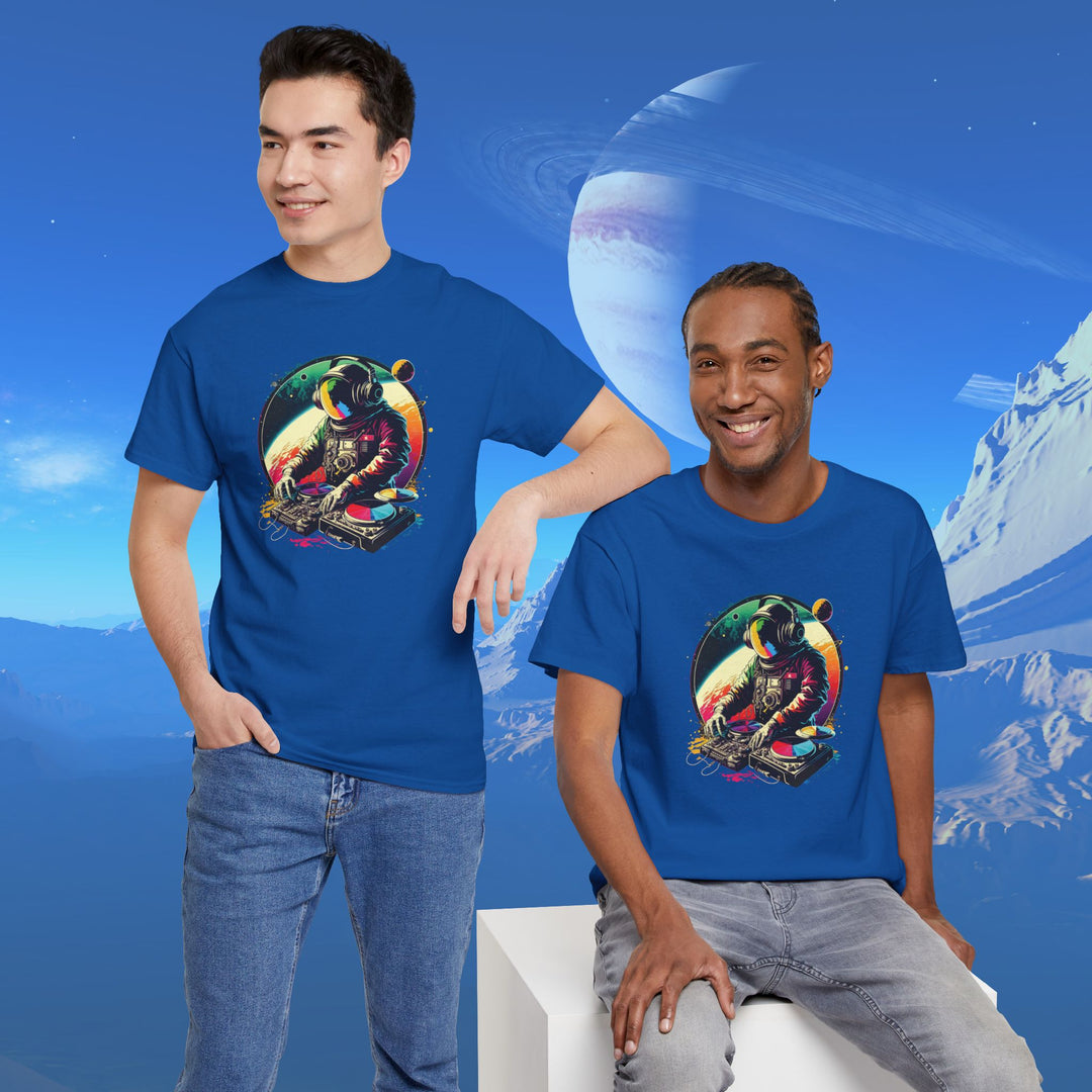 Cosmic DJ Astronaut Graphic T-Shirt - Swag Stash