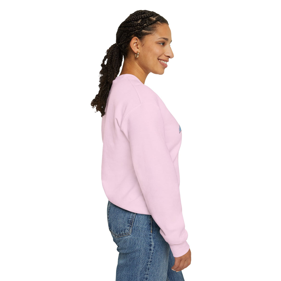 Always Cold Varsity Graphic Sweatshirt by Printify featuring a bold graphic design on a cozy sweatshirt.