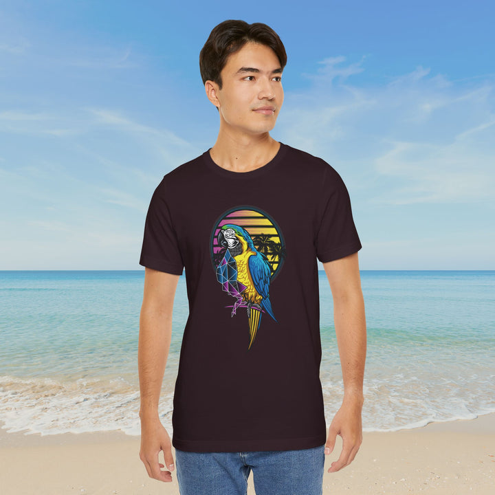 Tropical Parrot Vibes Unisex Jersey Short Sleeve Tee