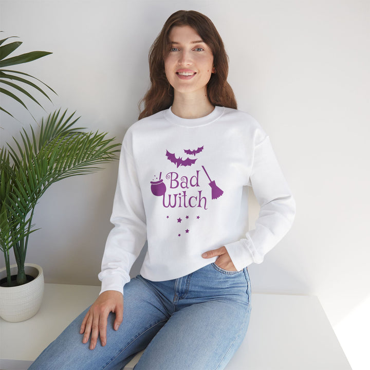 Bad Witch Halloween Unisex Crewneck Sweatshirt