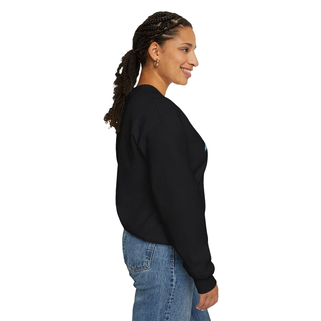Always Cold varsity graphic sweatshirt by Printify featuring a bold design on a cozy fabric in a relaxed fit.