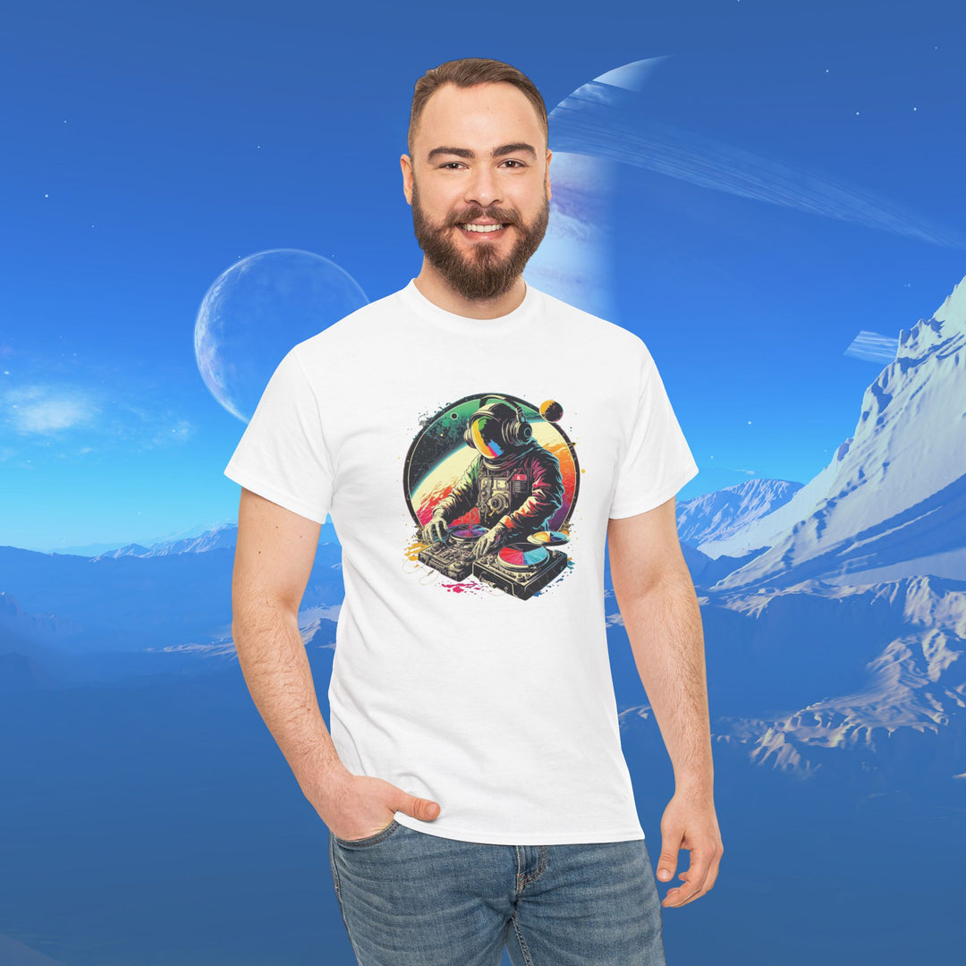 Cosmic DJ Astronaut Graphic T-Shirt - Swag Stash