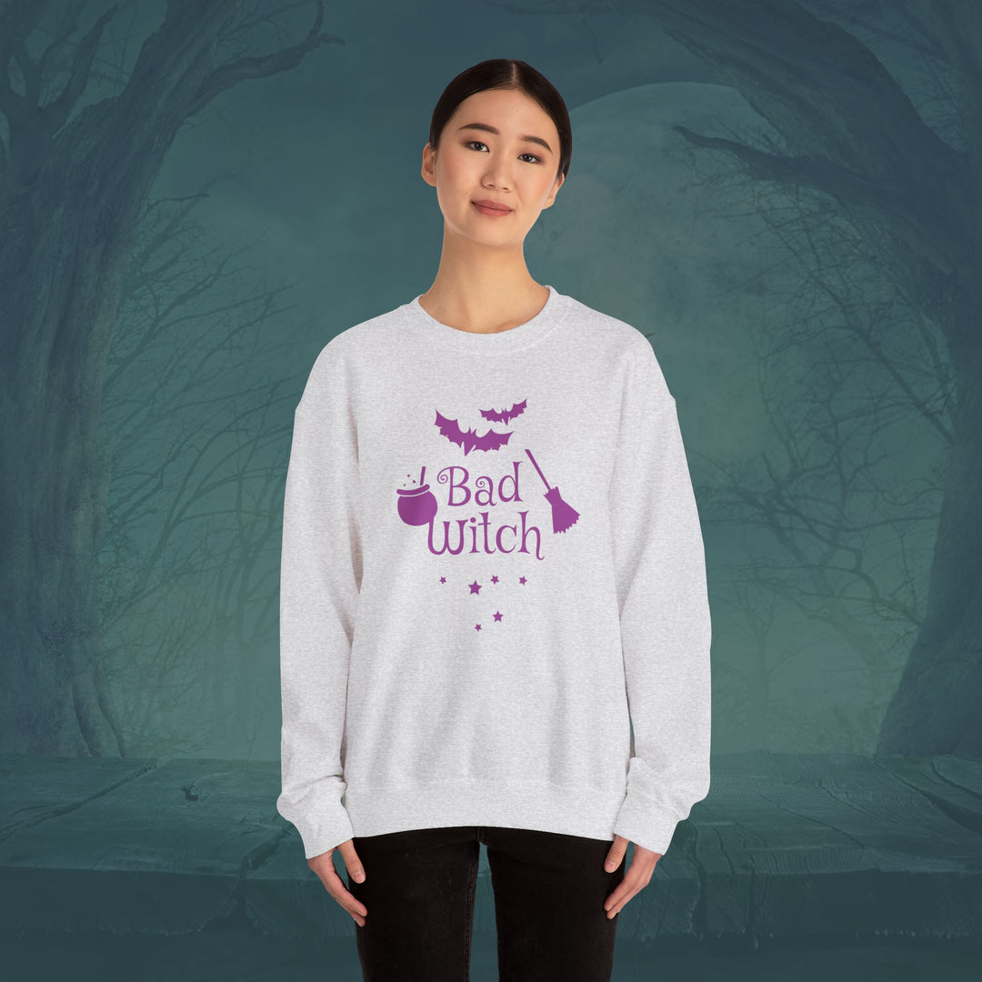 Bad Witch Halloween Unisex Crewneck Sweatshirt