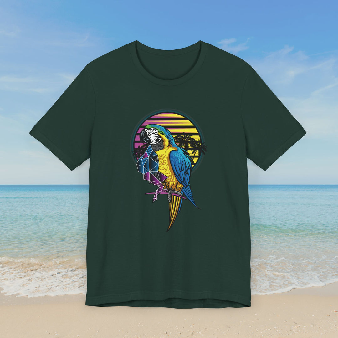 Tropical Parrot Vibes Unisex Jersey Short Sleeve Tee