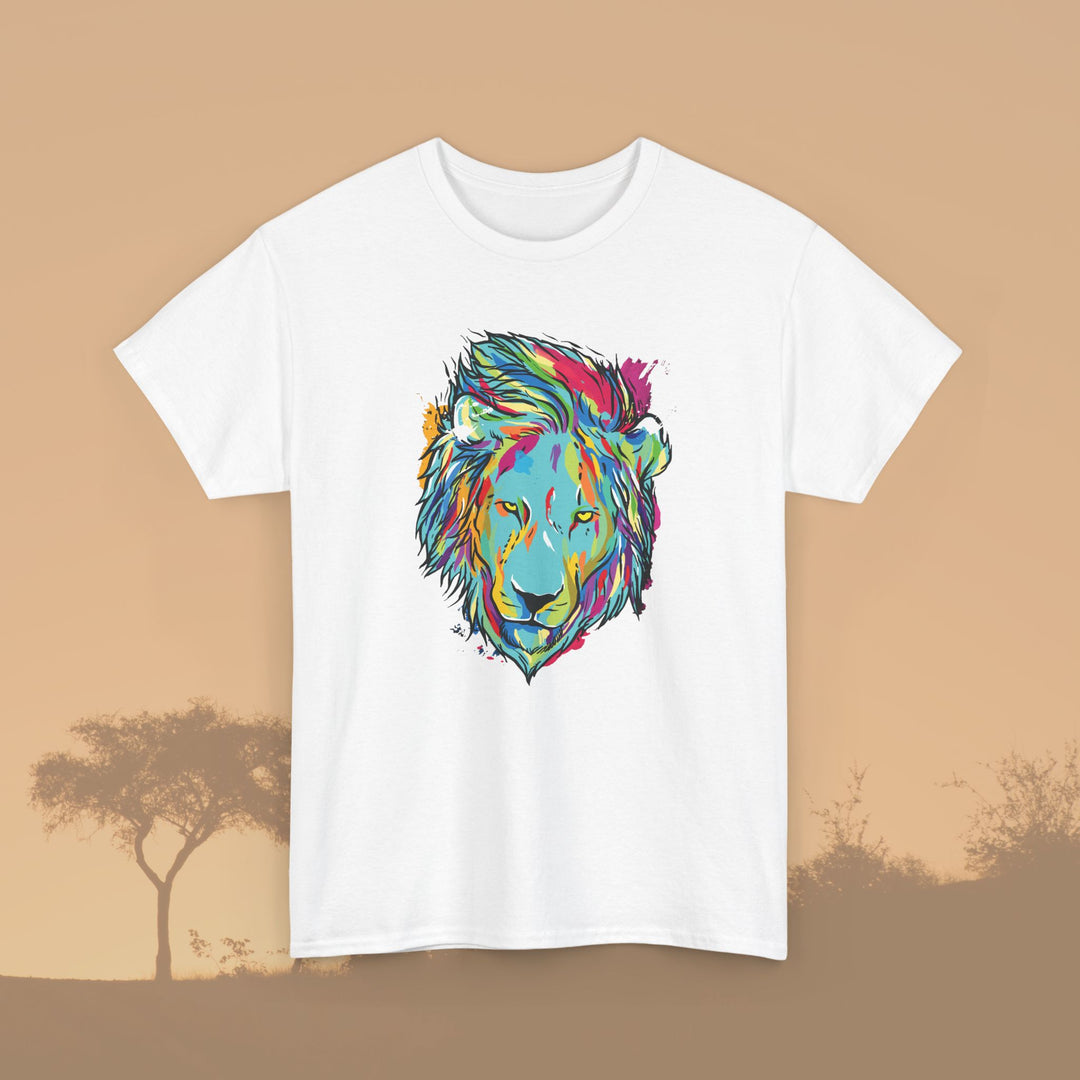 Color Splash Lion Graphic T-Shirt - Swag Stash