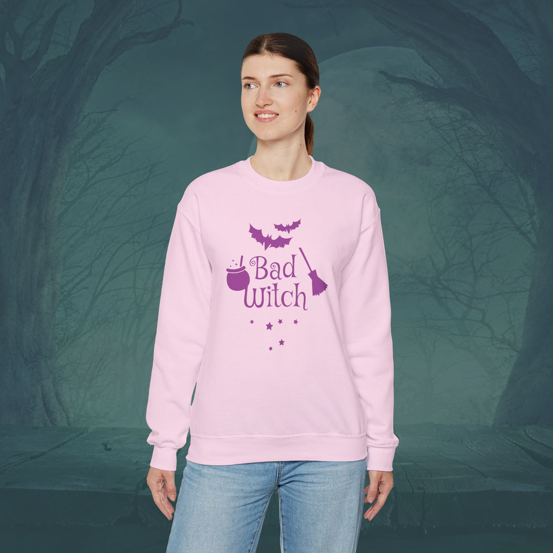 Bad Witch Halloween Unisex Crewneck Sweatshirt