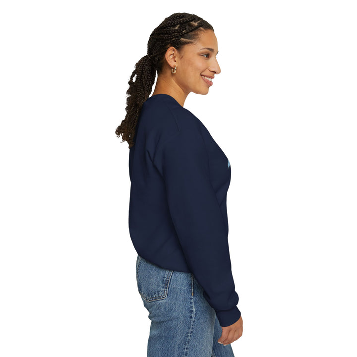 Always Cold Varsity Graphic Sweatshirt by Printify in a relaxed fit with bold lettering and a classic crew neck design.