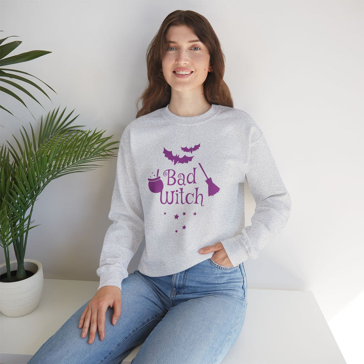 Bad Witch Halloween Unisex Crewneck Sweatshirt