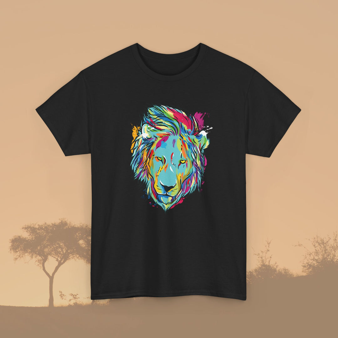 Color Splash Lion Graphic T-Shirt - Swag Stash