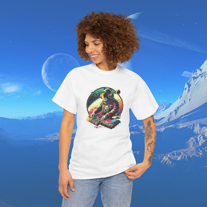 Cosmic DJ Astronaut Graphic T-Shirt - Swag Stash