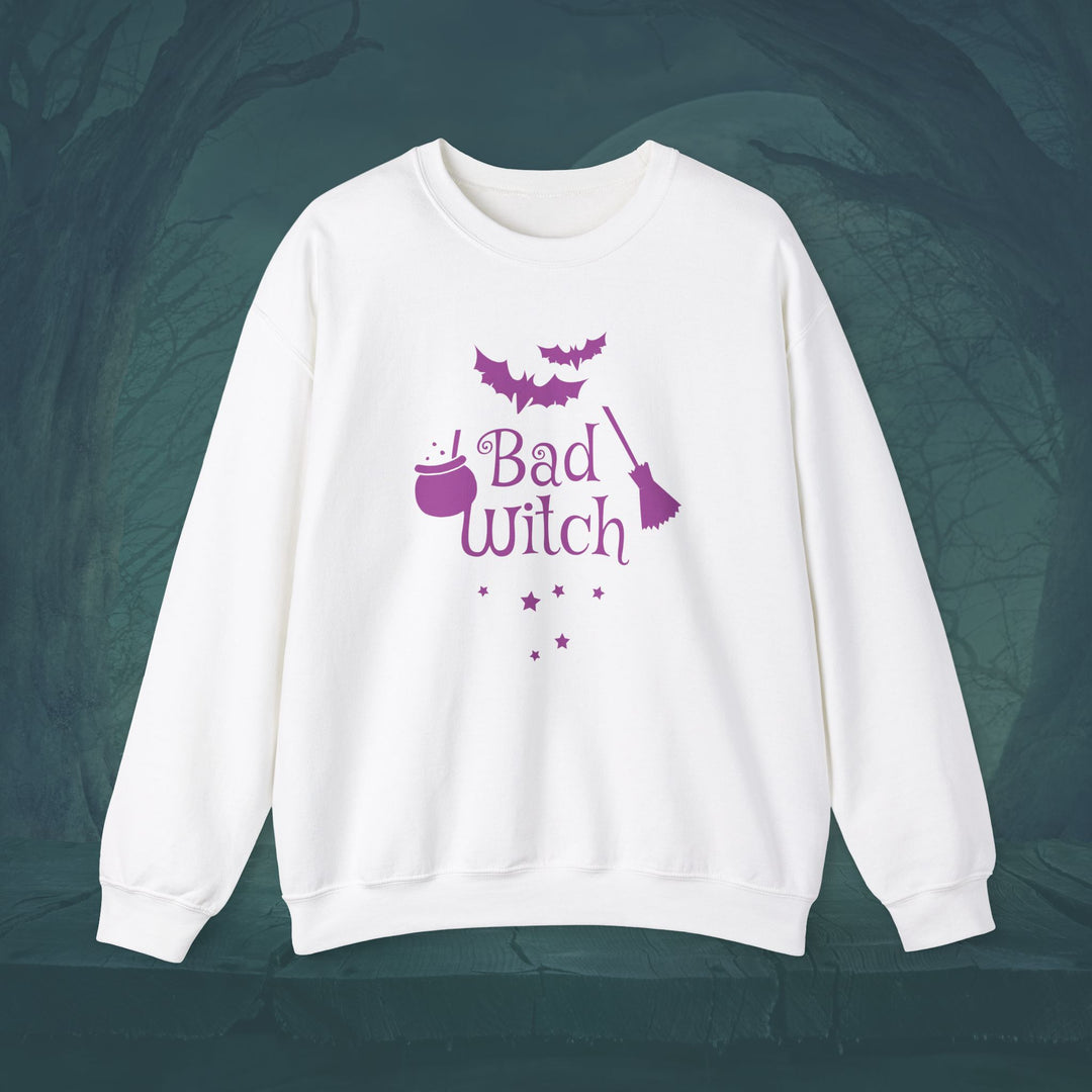 Bad Witch Halloween Unisex Crewneck Sweatshirt