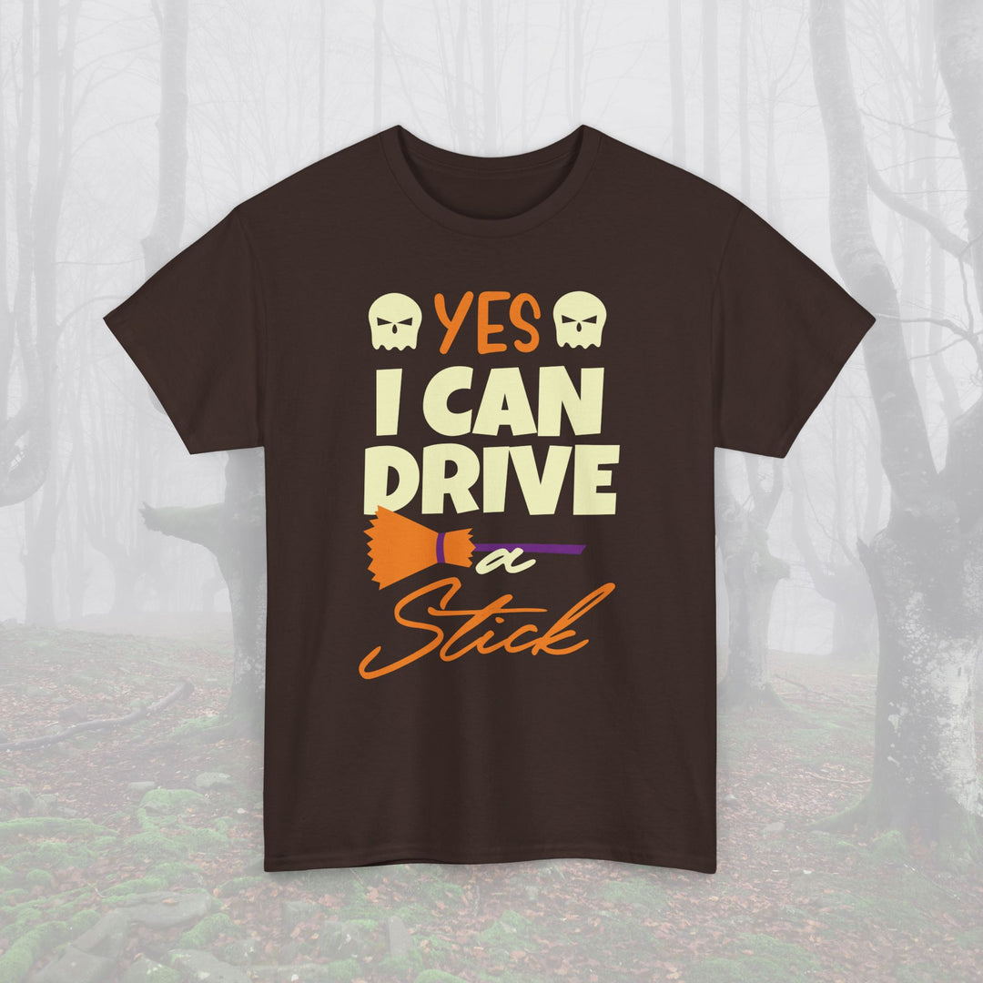 Yes I Can Drive a Stick Unisex Heavy Cotton Tee