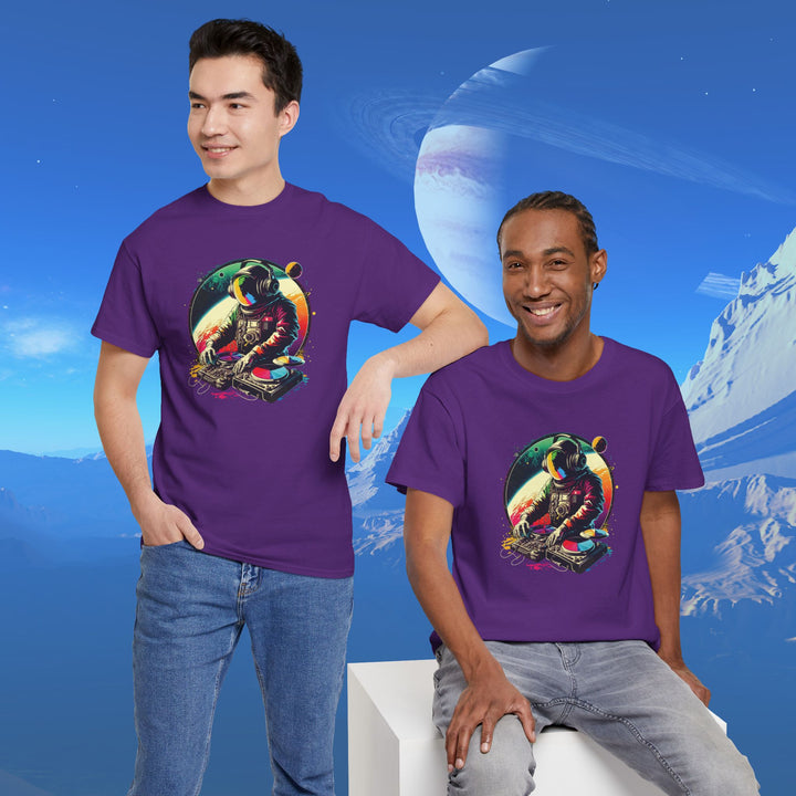 Cosmic DJ Astronaut Graphic T-Shirt - Swag Stash